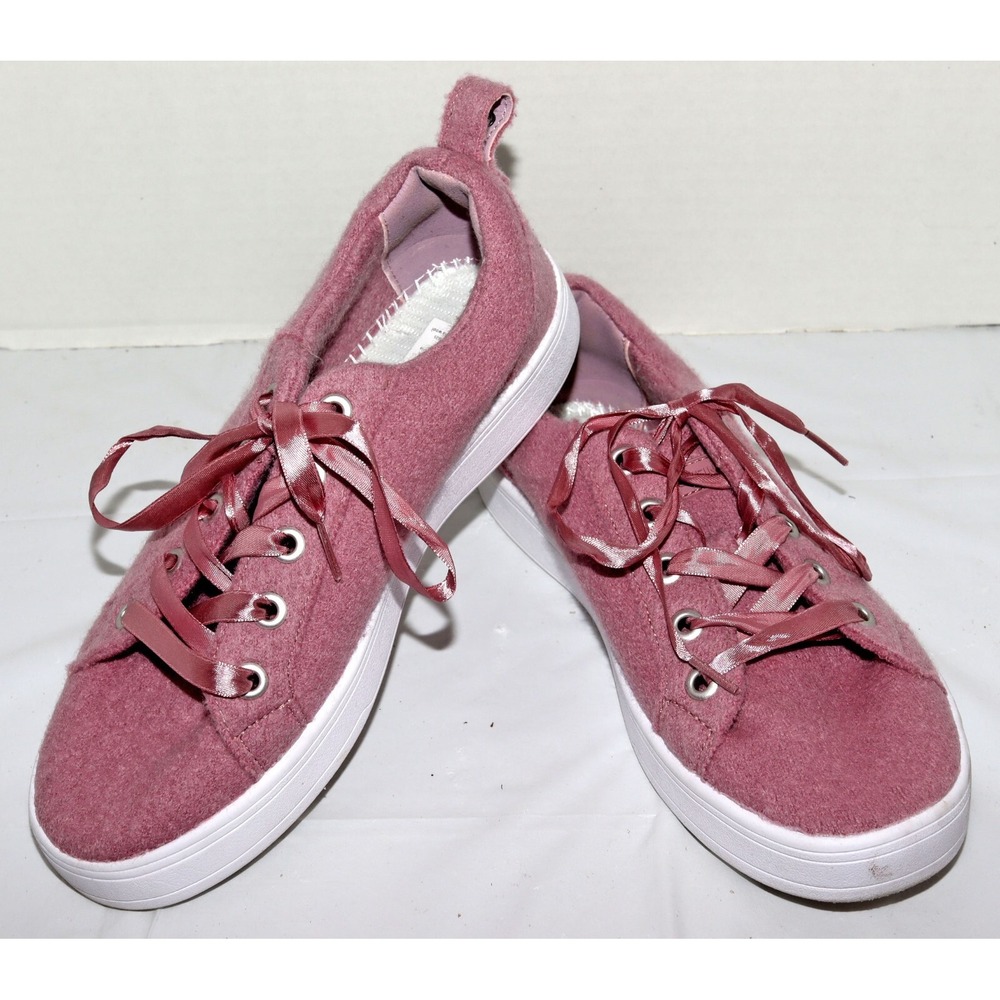 Giesswein Cashmere Women's Satin Lace Up Rosewood Sneaker Shoes Size 8‎
